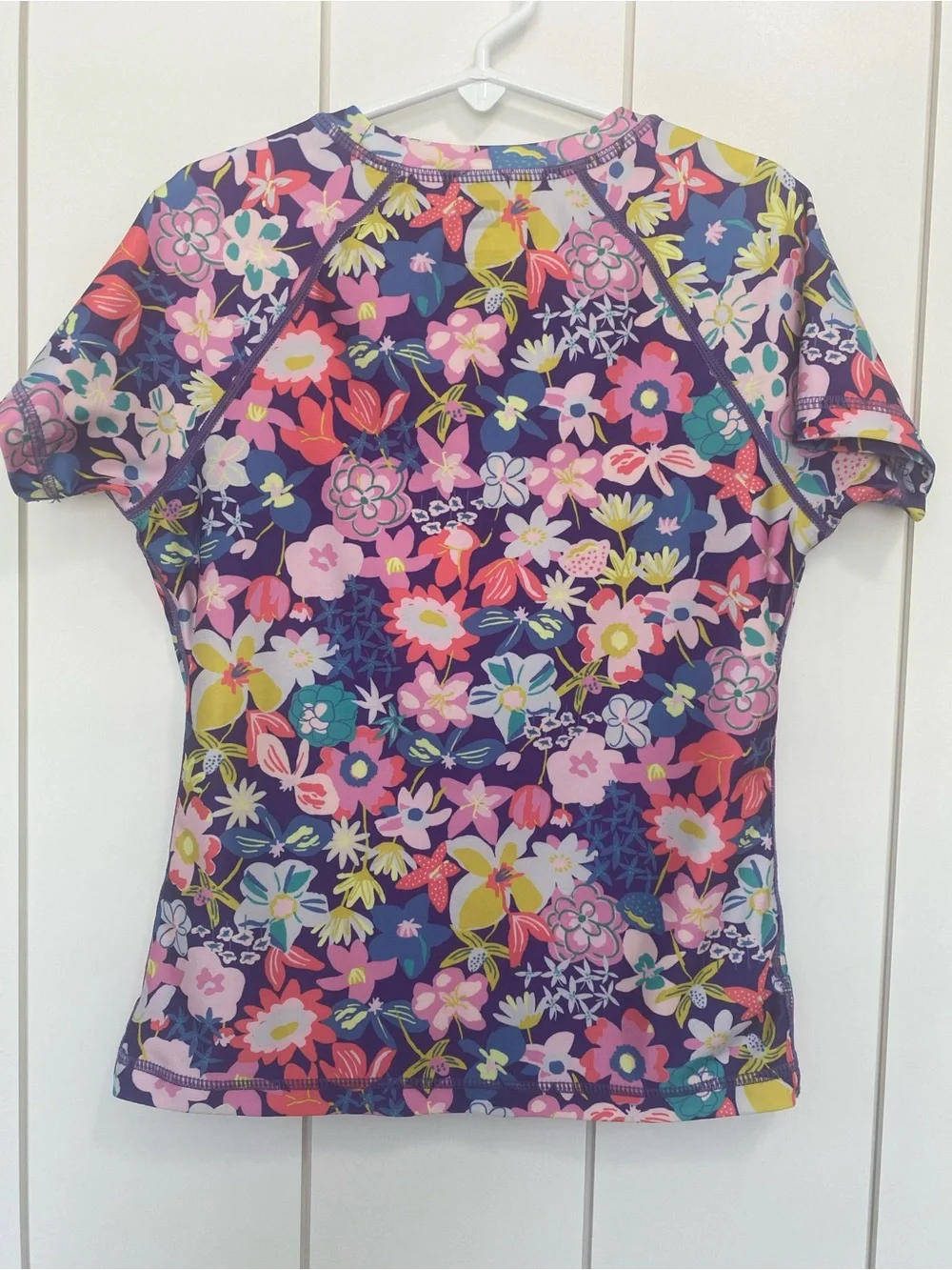 Tea Collection Girls Short-Sleeve Rashguard - Caribbean Wildflowers